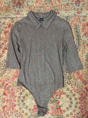 Only Hearts NYC Helena Stuart Bodysuit Metallic Size S